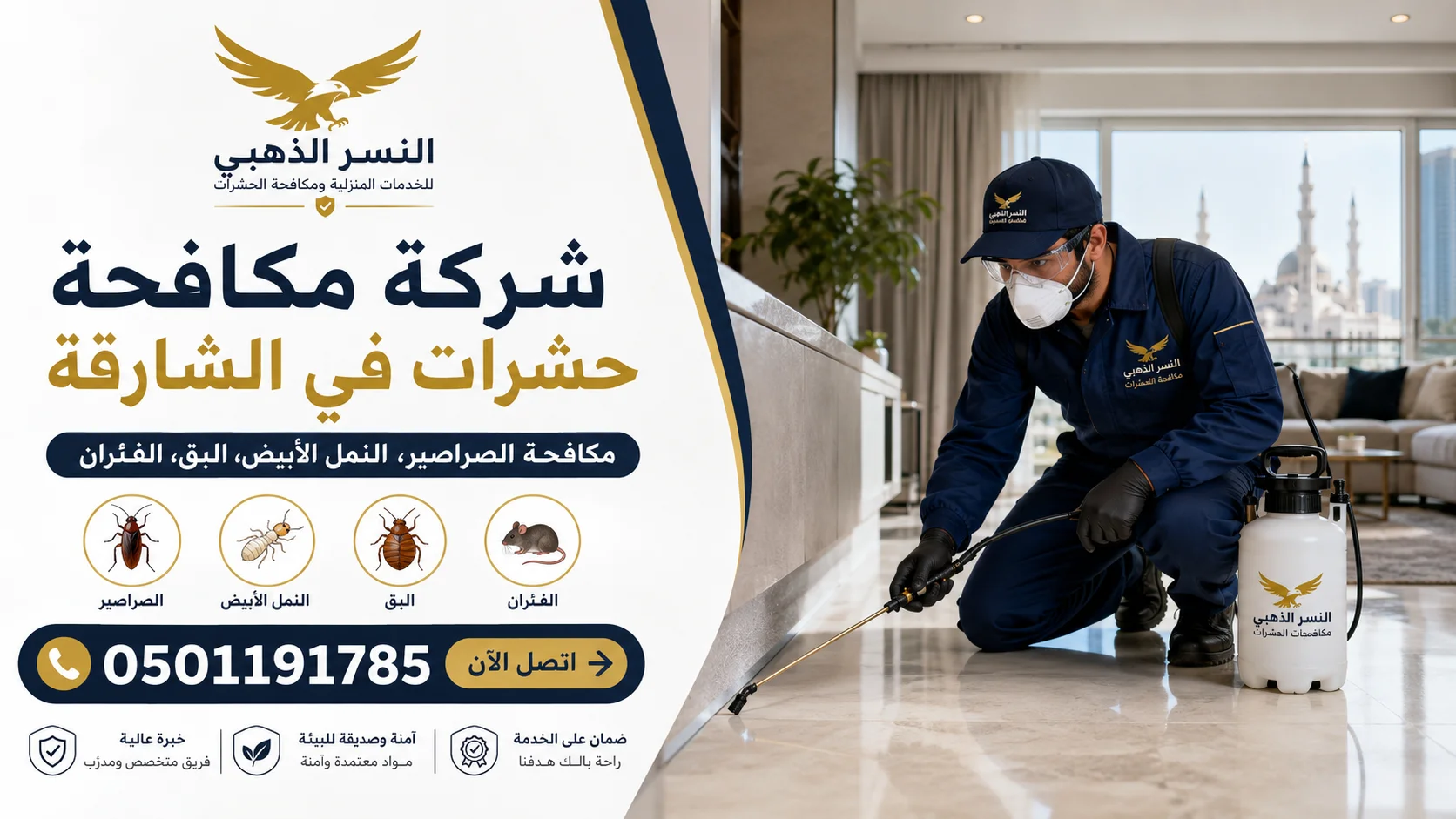 شركة مكافحة حشرات في الشارقة